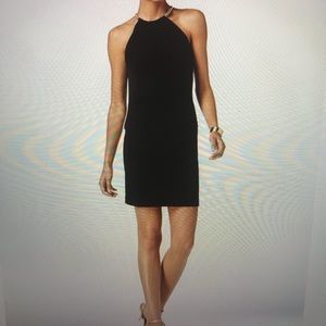 New Guess Navy Blue Dress with Gold Chain Size 6